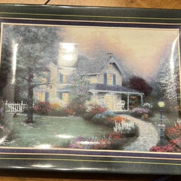 Thomas Kinkade Hometown Memories Plate Dish 1998 BRADFORD EXCHANGE - Picture 3 of 3